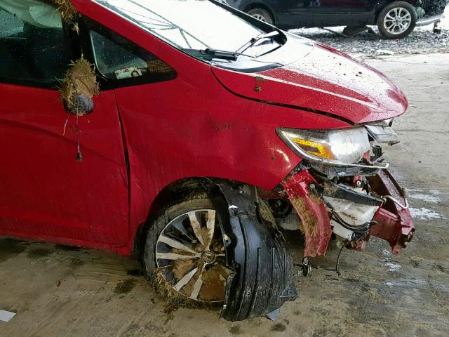 3HGGK5H86JM729300 - 2018 HONDA FIT EX RED photo 9