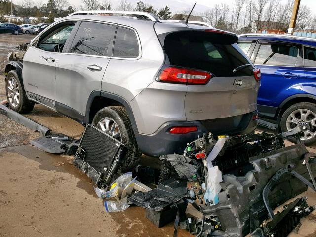 1C4PJMDS2EW282791 - 2014 JEEP CHEROKEE L SILVER photo 3