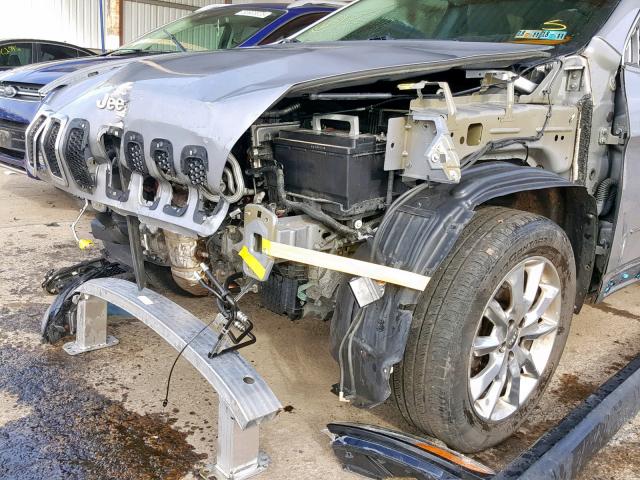 1C4PJMDS2EW282791 - 2014 JEEP CHEROKEE L SILVER photo 9