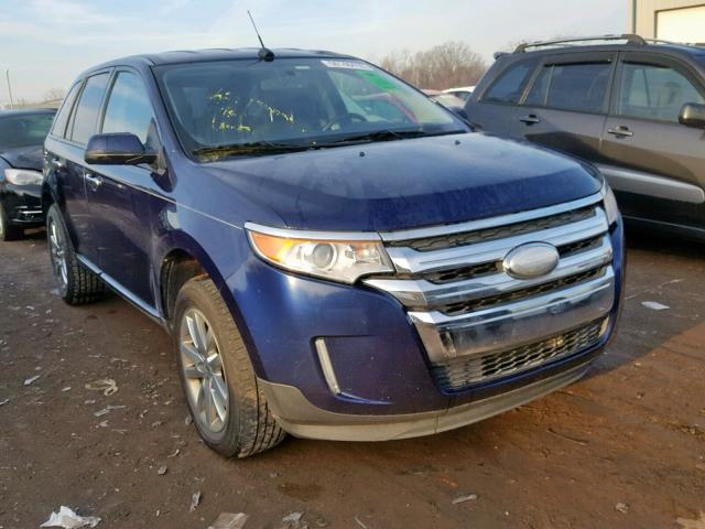 2FMDK4JC7BBB42791 - 2011 FORD EDGE SEL BLUE photo 1