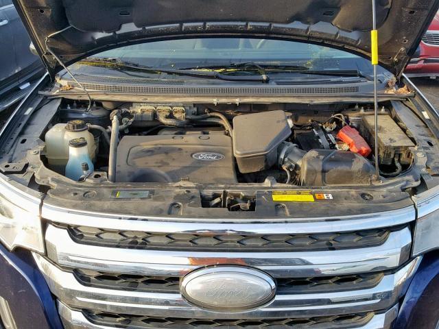 2FMDK4JC7BBB42791 - 2011 FORD EDGE SEL BLUE photo 7