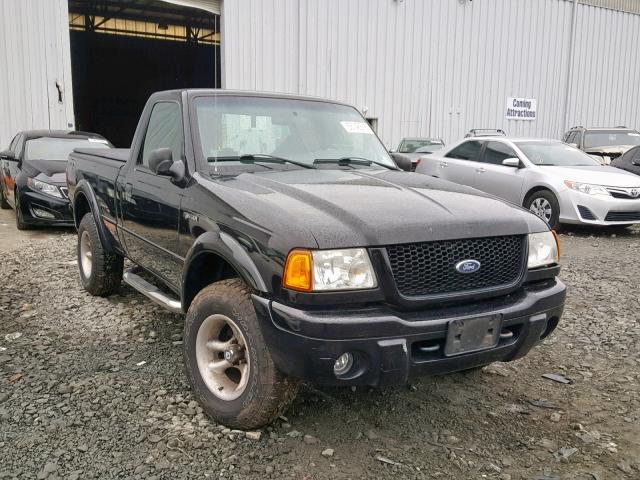 1FTYR10U91TA91691 - 2001 FORD RANGER BLACK photo 1