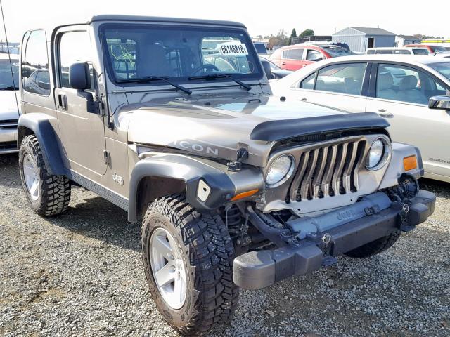 1J4FA69S64P736379 - 2004 JEEP WRANGLER / TAN photo 1