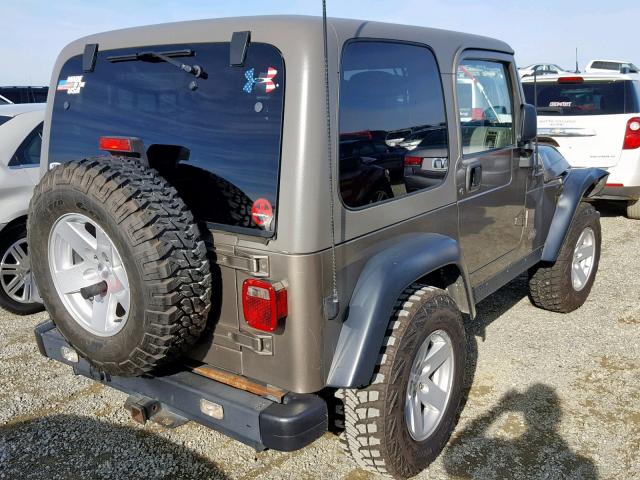 1J4FA69S64P736379 - 2004 JEEP WRANGLER / TAN photo 4