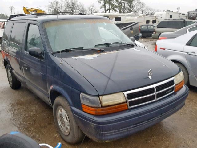 2B4GH45R6NR768095 - 1992 DODGE CARAVAN SE BLUE photo 1