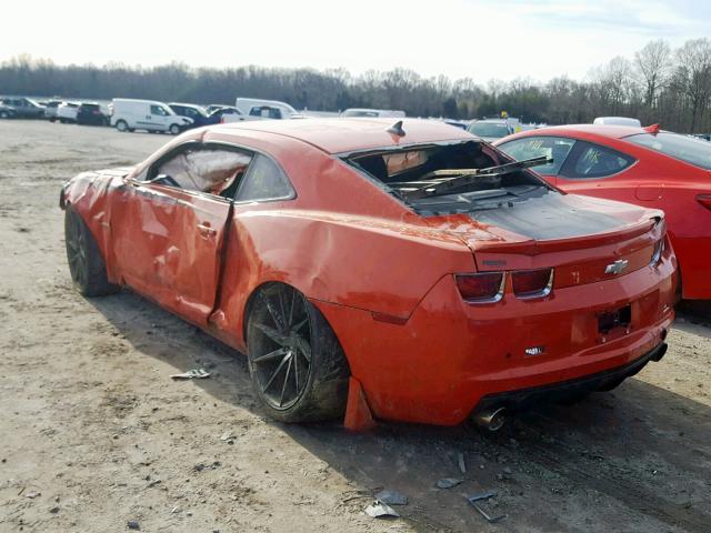 2G1FK1EJXA9223528 - 2010 CHEVROLET CAMARO SS ORANGE photo 3