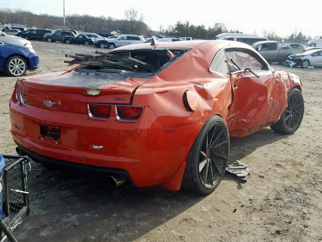 2G1FK1EJXA9223528 - 2010 CHEVROLET CAMARO SS ORANGE photo 4