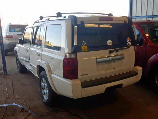 1J8HH58NX6C179379 - 2006 JEEP COMMANDER WHITE photo 3