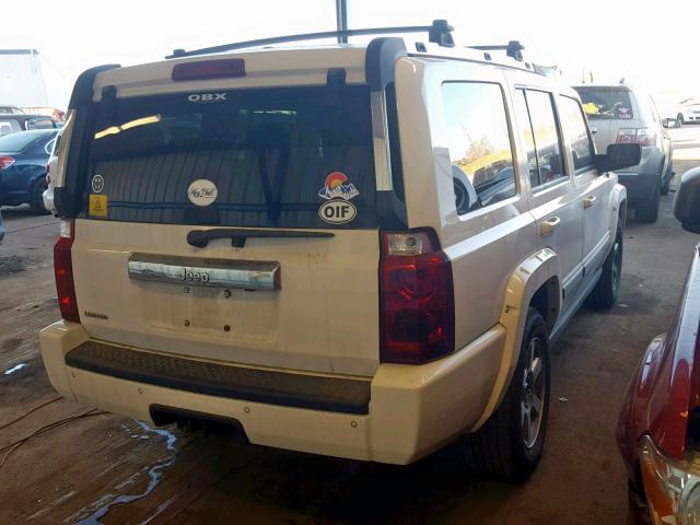 1J8HH58NX6C179379 - 2006 JEEP COMMANDER WHITE photo 4