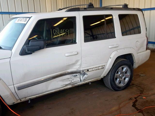 1J8HH58NX6C179379 - 2006 JEEP COMMANDER WHITE photo 9