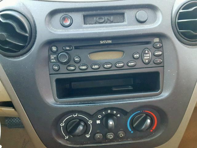 1G8AJ52F33Z163364 - 2003 SATURN ION LEVEL BLACK photo 9