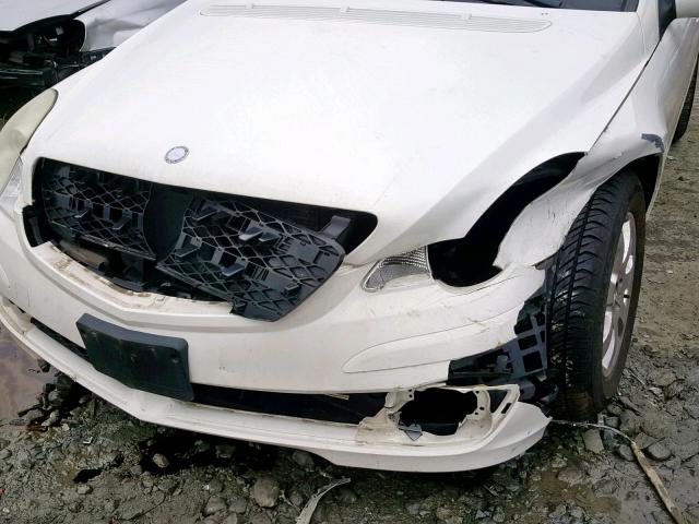 4JGCB65E56A024730 - 2006 MERCEDES-BENZ R 350 WHITE photo 9