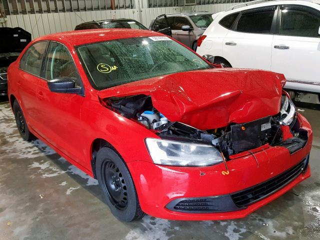 3VW2K7AJ9DM449972 - 2013 VOLKSWAGEN JETTA BASE 红色 照片 1
