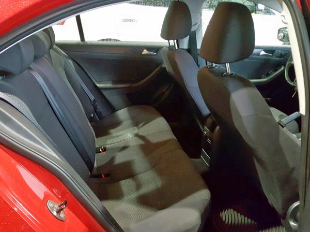 3VW2K7AJ9DM449972 - 2013 VOLKSWAGEN JETTA BASE 红色 照片 6