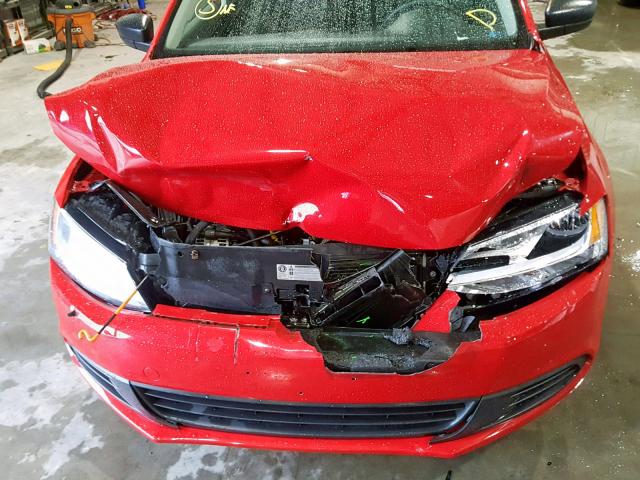 3VW2K7AJ9DM449972 - 2013 VOLKSWAGEN JETTA BASE 红色 照片 9