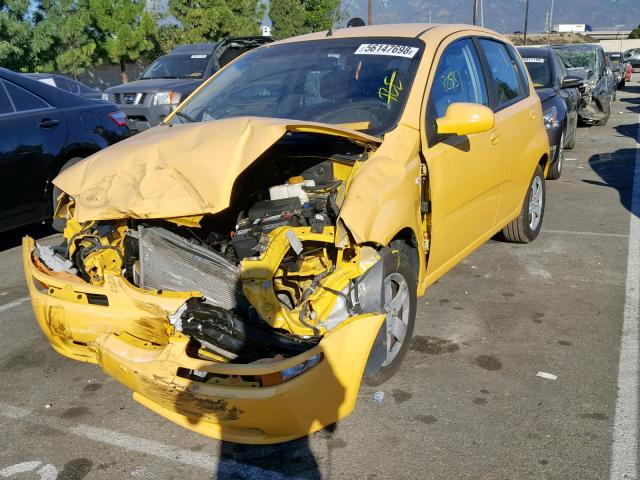 KL1TD66606B669762 - 2006 CHEVROLET AVEO BASE Сары фото 2