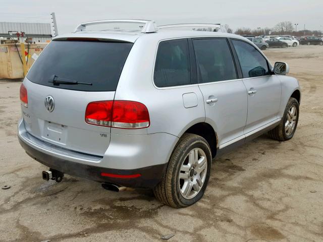 WVGCM67L94D018592 - 2004 VOLKSWAGEN TOUAREG 4. SILVER photo 4