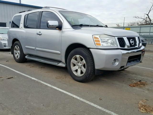 5N1AA08B94N707383 - 2004 NISSAN ARMADA SE SILVER photo 1