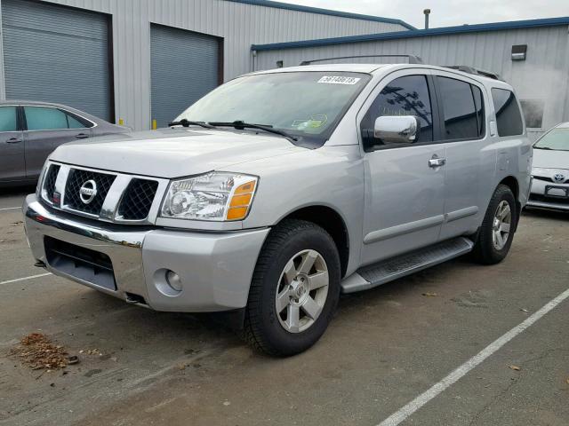 5N1AA08B94N707383 - 2004 NISSAN ARMADA SE SILVER photo 2