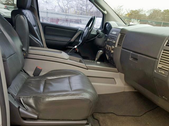 5N1AA08B94N707383 - 2004 NISSAN ARMADA SE SILVER photo 5