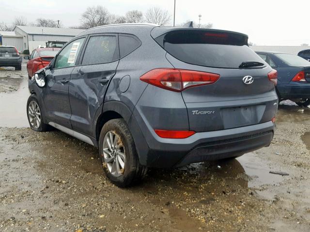 KM8J3CA41JU646958 - 2018 HYUNDAI TUCSON LIM GRAY photo 3