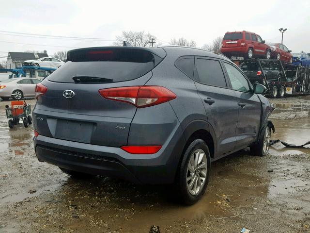 KM8J3CA41JU646958 - 2018 HYUNDAI TUCSON LIM GRAY photo 4