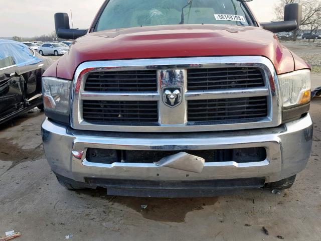 3D73Y4CL9AG193156 - 2010 DODGE RAM 3500 RED photo 9