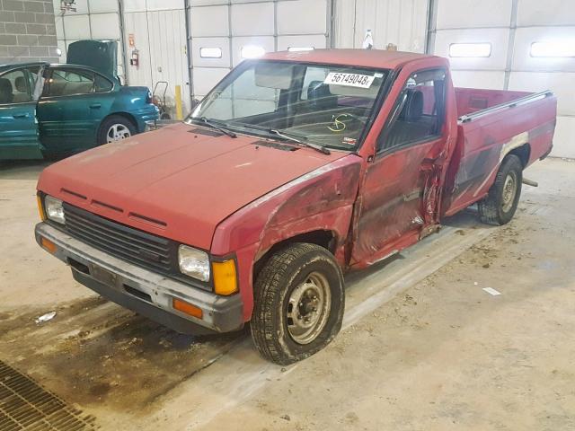 JN6HD12HXGW002701 - 1986 NISSAN D21 LONG B RED photo 2