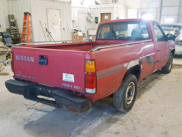 JN6HD12HXGW002701 - 1986 NISSAN D21 LONG B RED photo 4