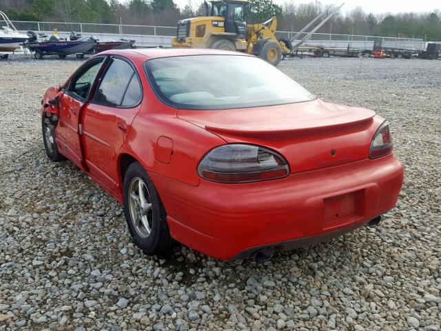 1G2WP52K1YF185349 - 2000 PONTIAC GRAND PRIX RED photo 3