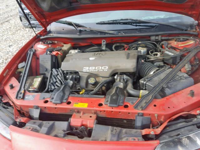 1G2WP52K1YF185349 - 2000 PONTIAC GRAND PRIX RED photo 7