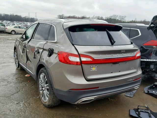 2LMTJ6LR7GBL60656 - 2016 LINCOLN MKX RESERV GRAY photo 3