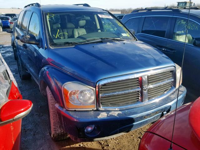 1D4HB48N76F148742 - 2006 DODGE DURANGO SL BLUE photo 1