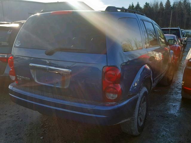 1D4HB48N76F148742 - 2006 DODGE DURANGO SL BLUE photo 4