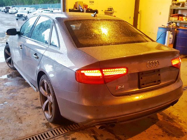 WAUKGAFL6EA047270 - 2014 AUDI S4 PRESTIG GRAY photo 3