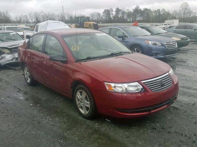 1G8AJ58F27Z175339 - 2007 SATURN ION LEVEL RED photo 1