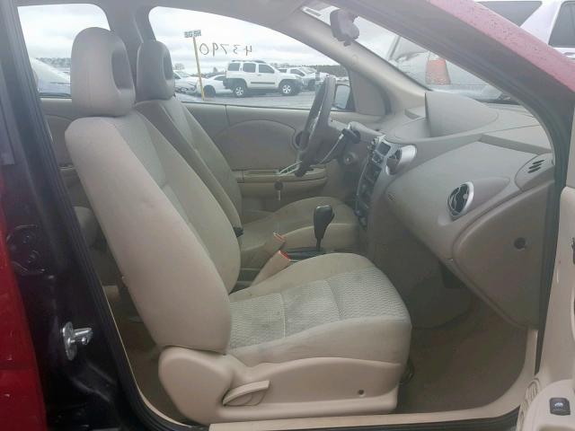 1G8AJ58F27Z175339 - 2007 SATURN ION LEVEL RED photo 5