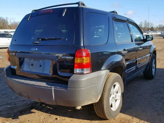 1FMCU96H66KC00151 - 2006 FORD ESCAPE HEV BLACK photo 4