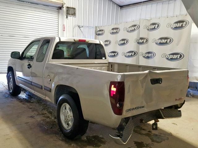 1GTCS199878168320 - 2007 GMC CANYON BEIGE photo 3