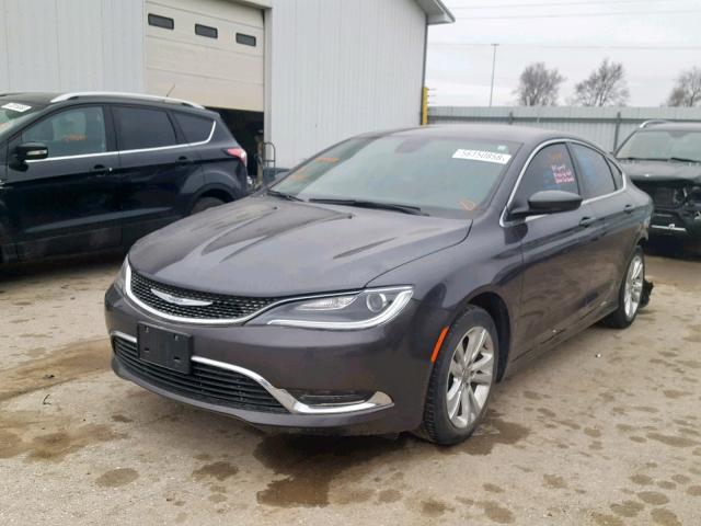 1C3CCCAB8GN144256 - 2016 CHRYSLER 200 LIMITE GRAY photo 2