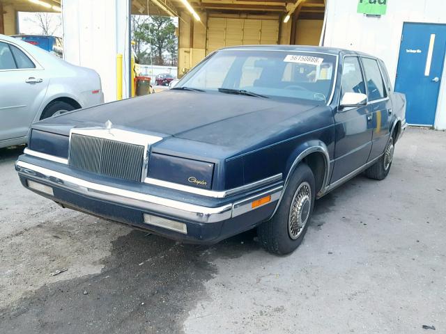 1C3XC66R4MD101186 - 1991 CHRYSLER NEW YORKER BLUE photo 2