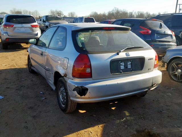 2HGEJ6449TH105236 - 1996 HONDA CIVIC DX GRAY photo 3