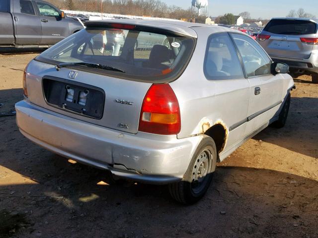 2HGEJ6449TH105236 - 1996 HONDA CIVIC DX GRAY photo 4