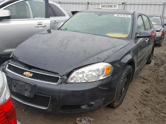 2G1WC5E39C1108765 - 2012 CHEVROLET IMPALA LTZ BLACK photo 2