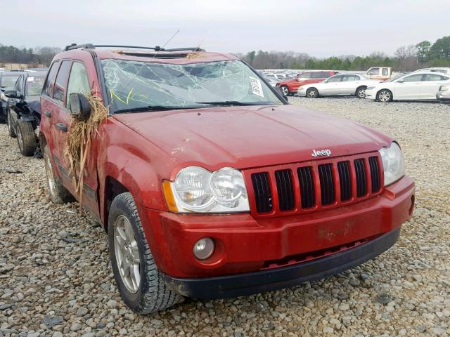 1J4GS48K85C536443 - 2005 JEEP GRAND CHER RED photo 1