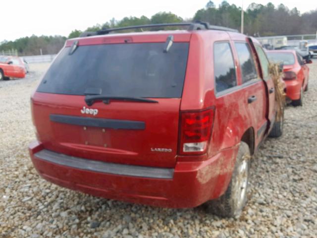 1J4GS48K85C536443 - 2005 JEEP GRAND CHER RED photo 4