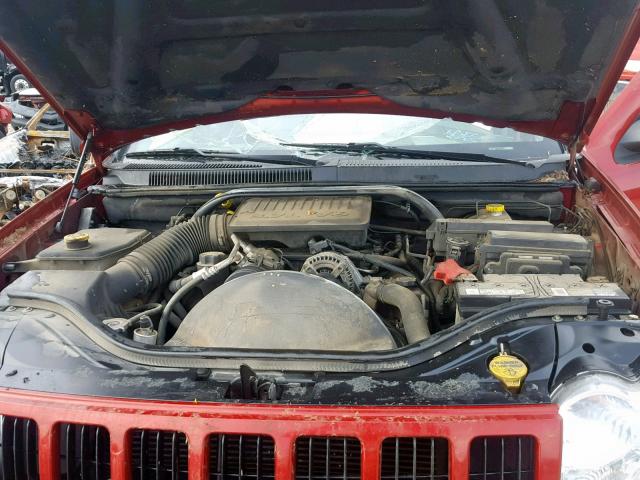 1J4GS48K85C536443 - 2005 JEEP GRAND CHER RED photo 7