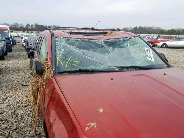 1J4GS48K85C536443 - 2005 JEEP GRAND CHER RED photo 9