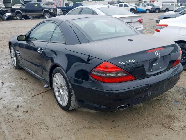 WDBSK71FX8F141390 - 2008 MERCEDES-BENZ SL 550 BLACK photo 3