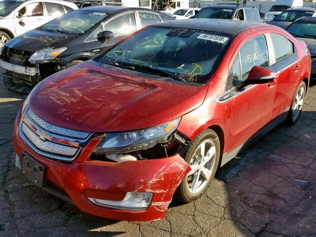 1G1RH6E43CU120735 - 2012 CHEVROLET VOLT RED photo 2